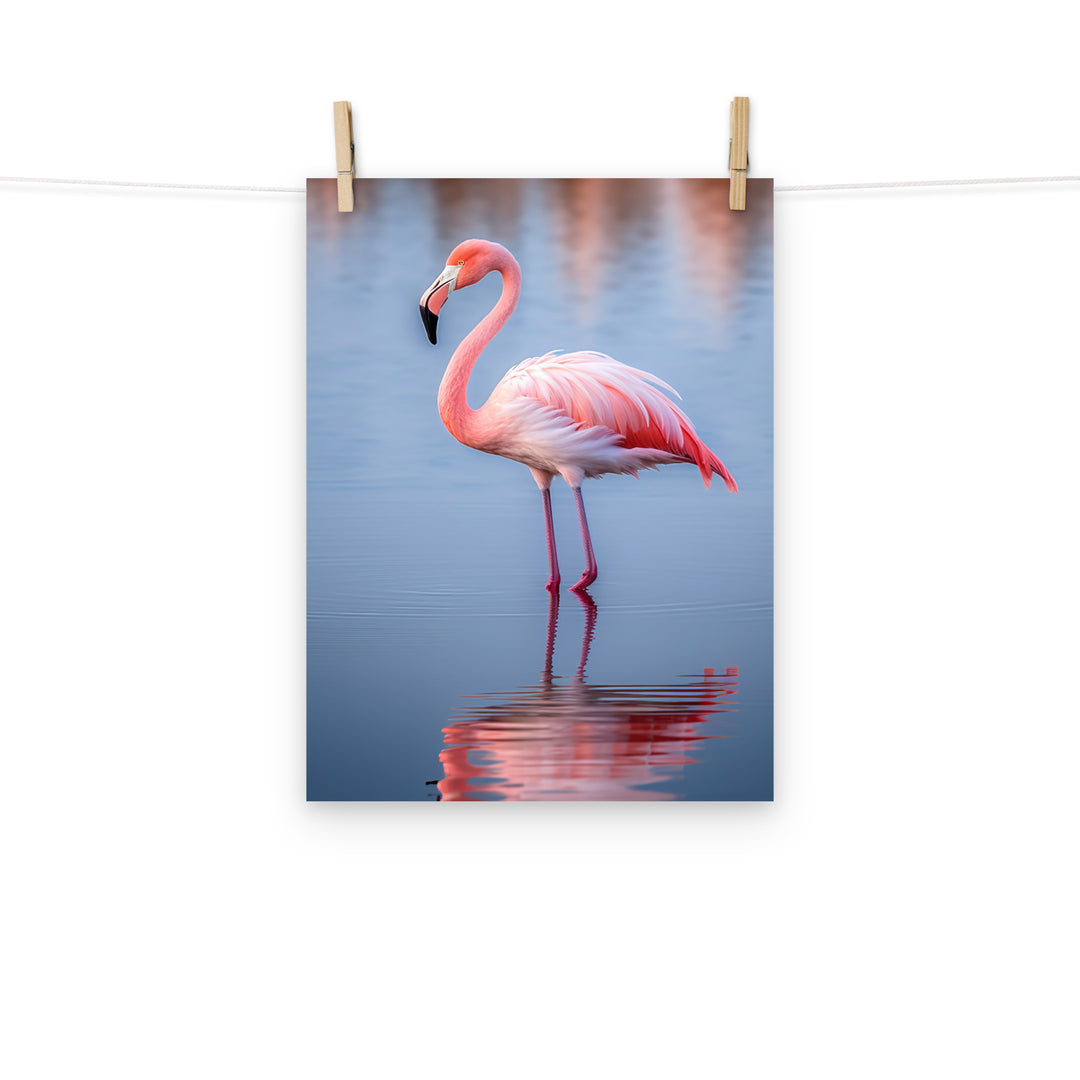 Flamingo Photo paper poster - PosterfyAI.com