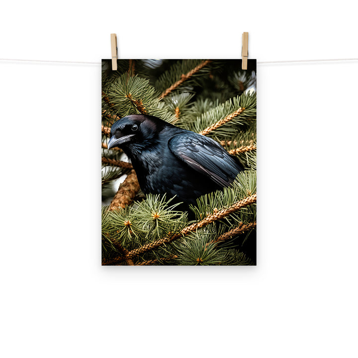 Raven Photo paper poster - PosterfyAI.com