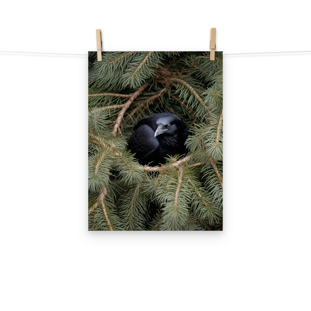 Raven Photo paper poster - PosterfyAI.com