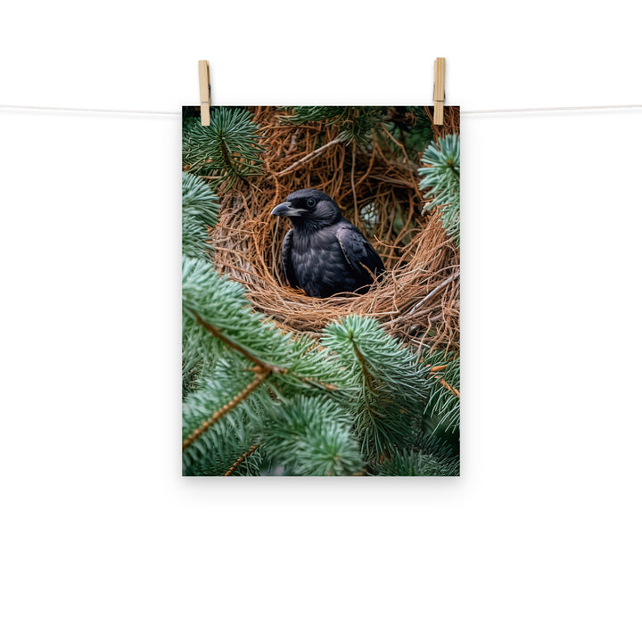 Raven Photo paper poster - PosterfyAI.com