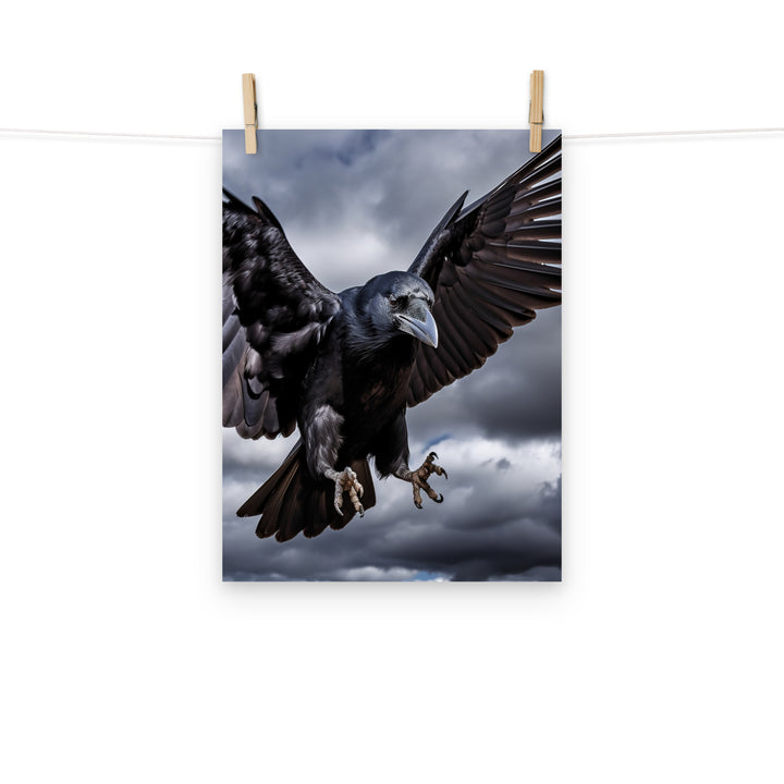 Raven Photo paper poster - PosterfyAI.com