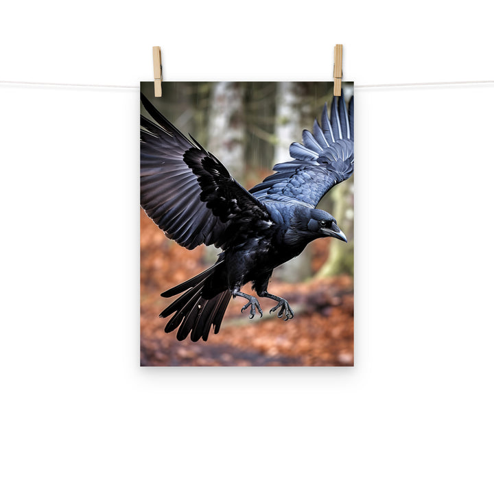 Raven Photo paper poster - PosterfyAI.com