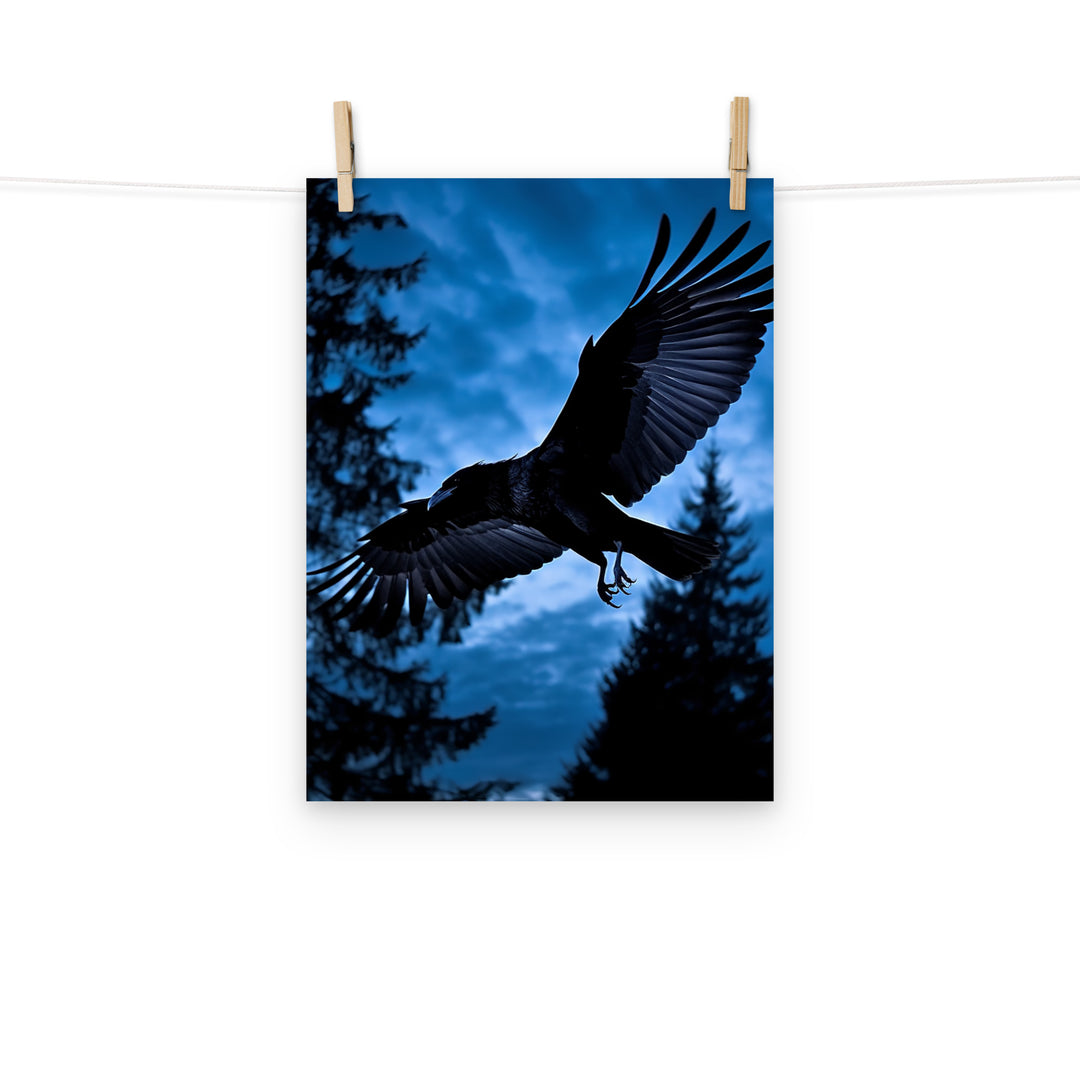 Raven Photo paper poster - PosterfyAI.com