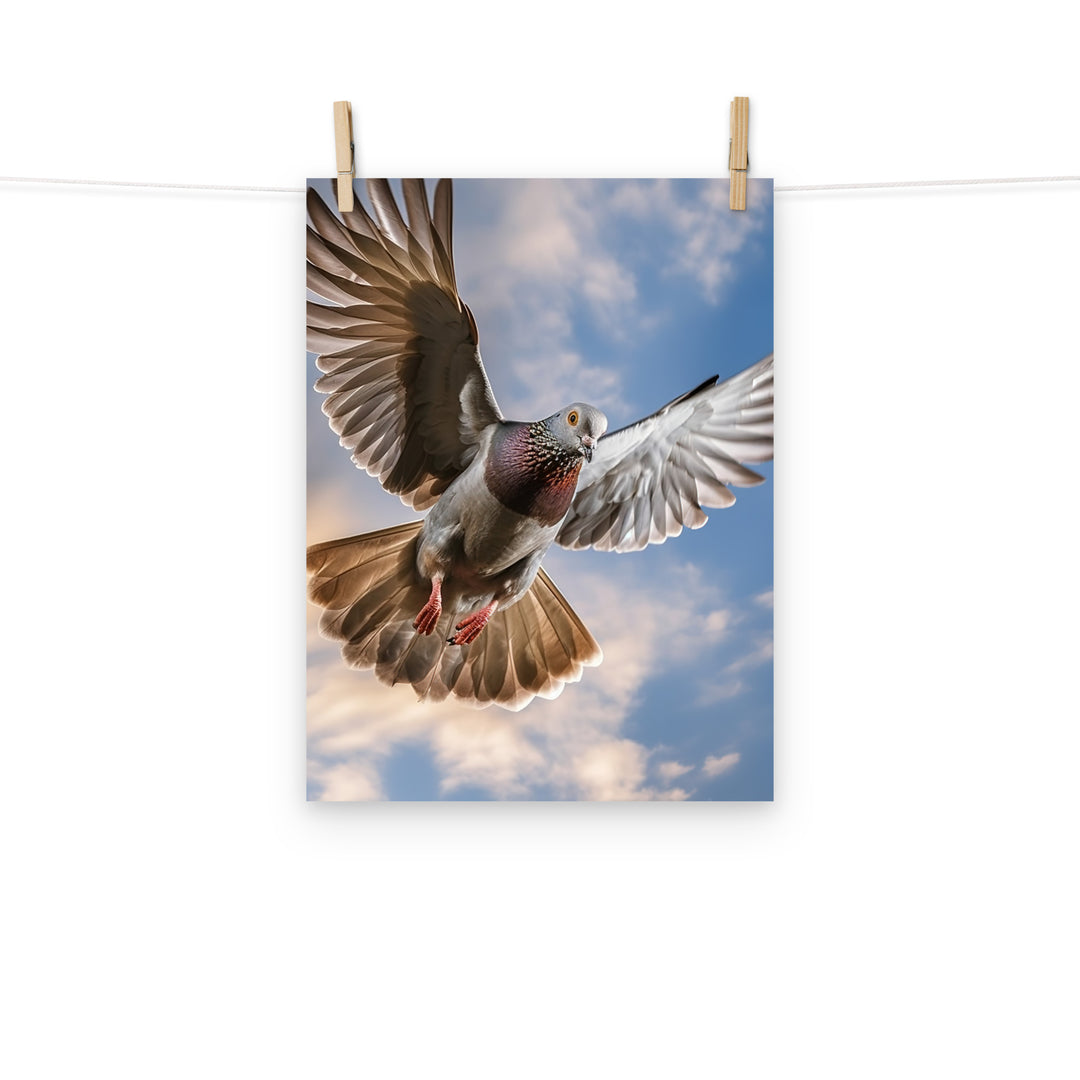 Pigeon Photo paper poster - PosterfyAI.com