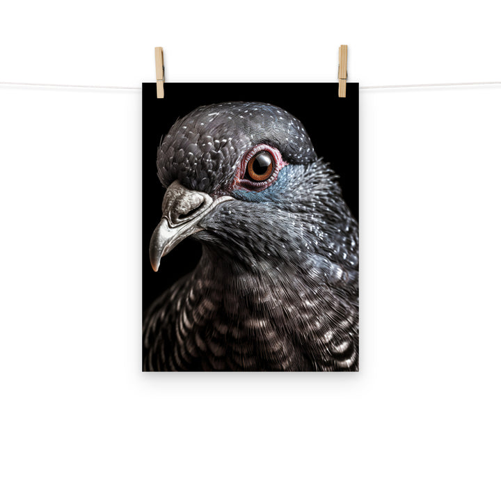 Pigeon Photo paper poster - PosterfyAI.com
