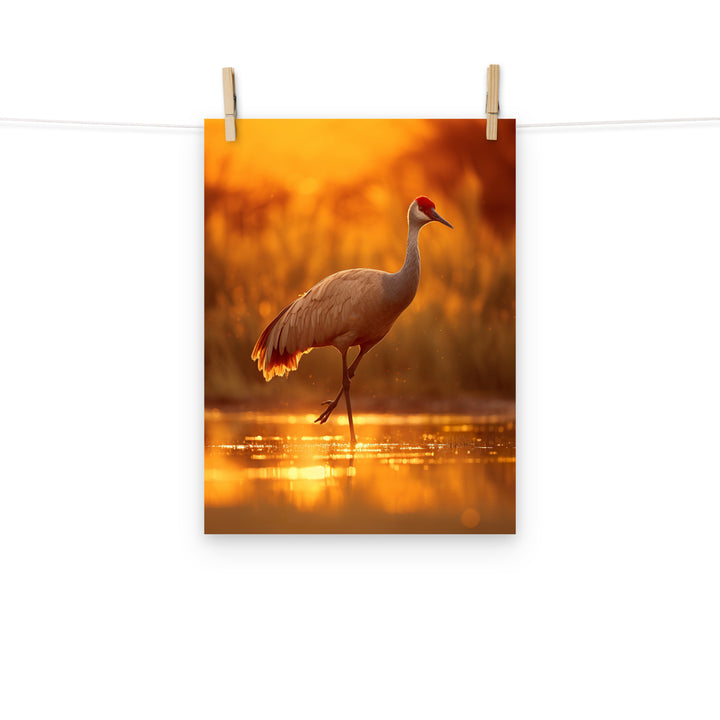 Crane Photo paper poster - PosterfyAI.com