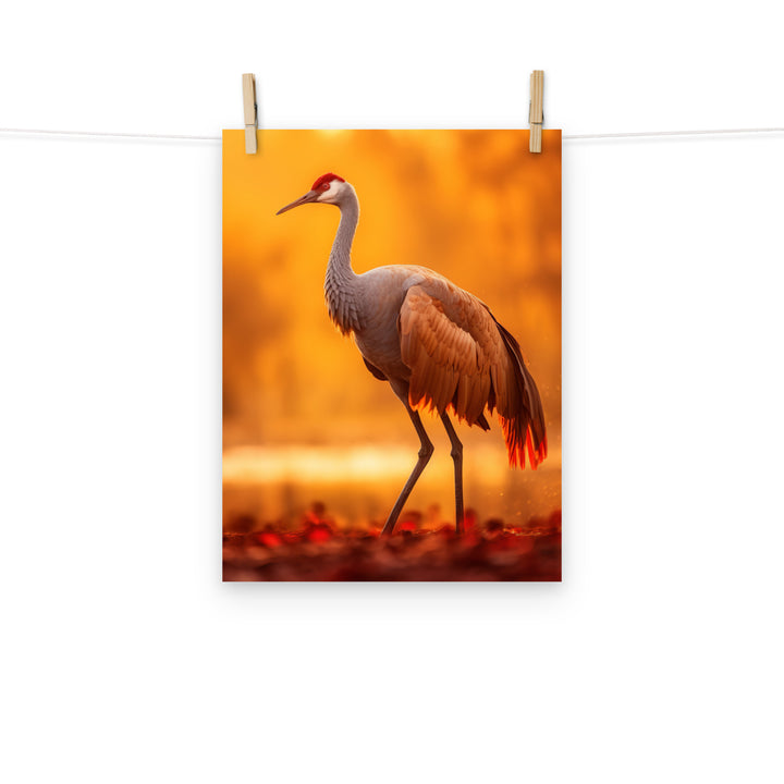 Crane Photo paper poster - PosterfyAI.com