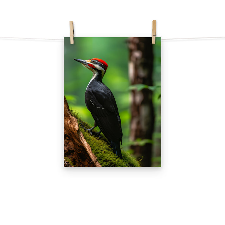 Woodpecker Photo paper poster - PosterfyAI.com