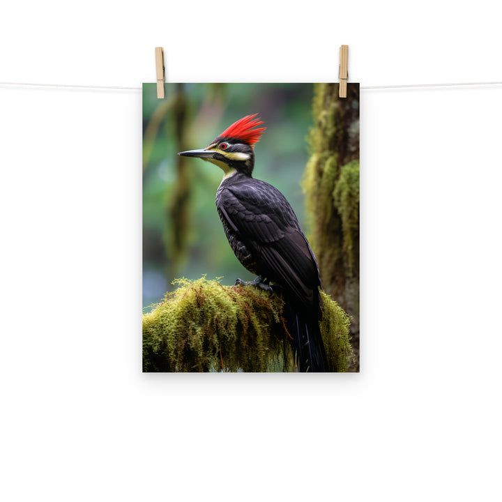Woodpecker Photo paper poster - PosterfyAI.com