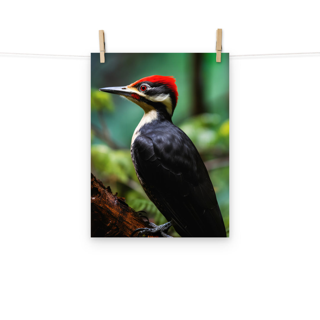 Woodpecker Photo paper poster - PosterfyAI.com