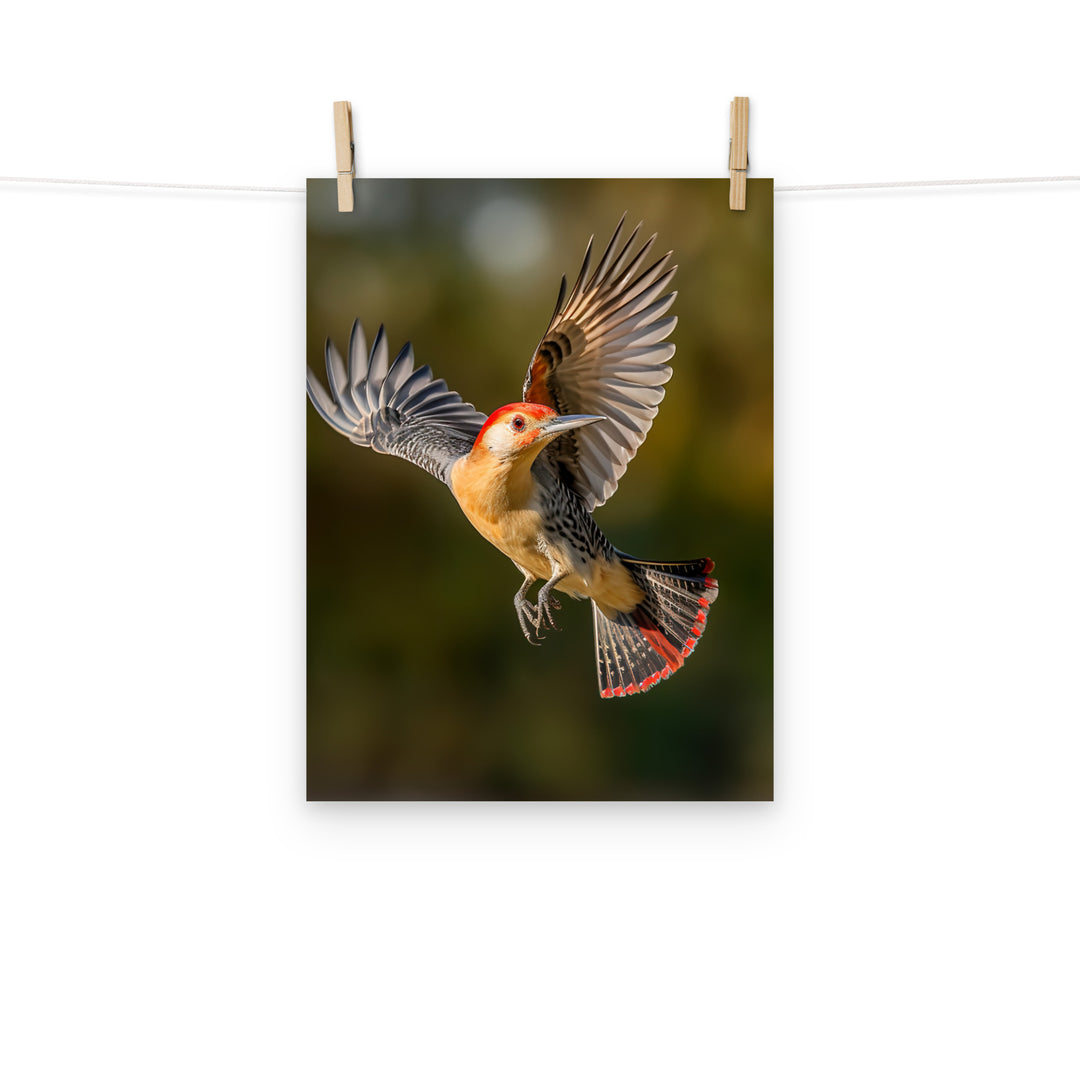 Woodpecker Photo paper poster - PosterfyAI.com
