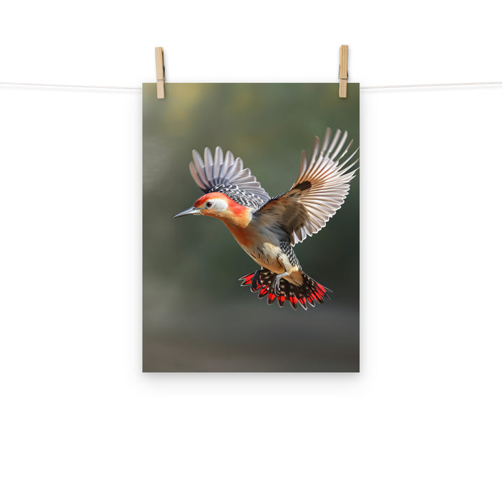 Woodpecker Photo paper poster - PosterfyAI.com