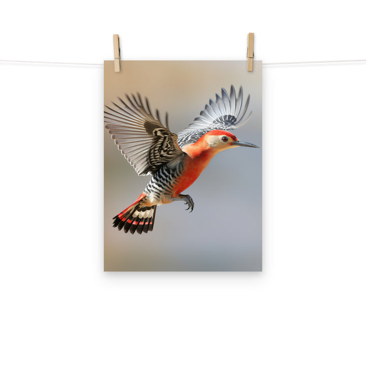 Woodpecker Photo paper poster - PosterfyAI.com