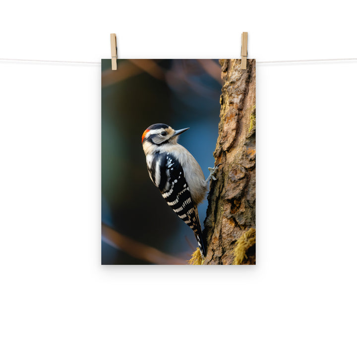 Woodpecker Photo paper poster - PosterfyAI.com