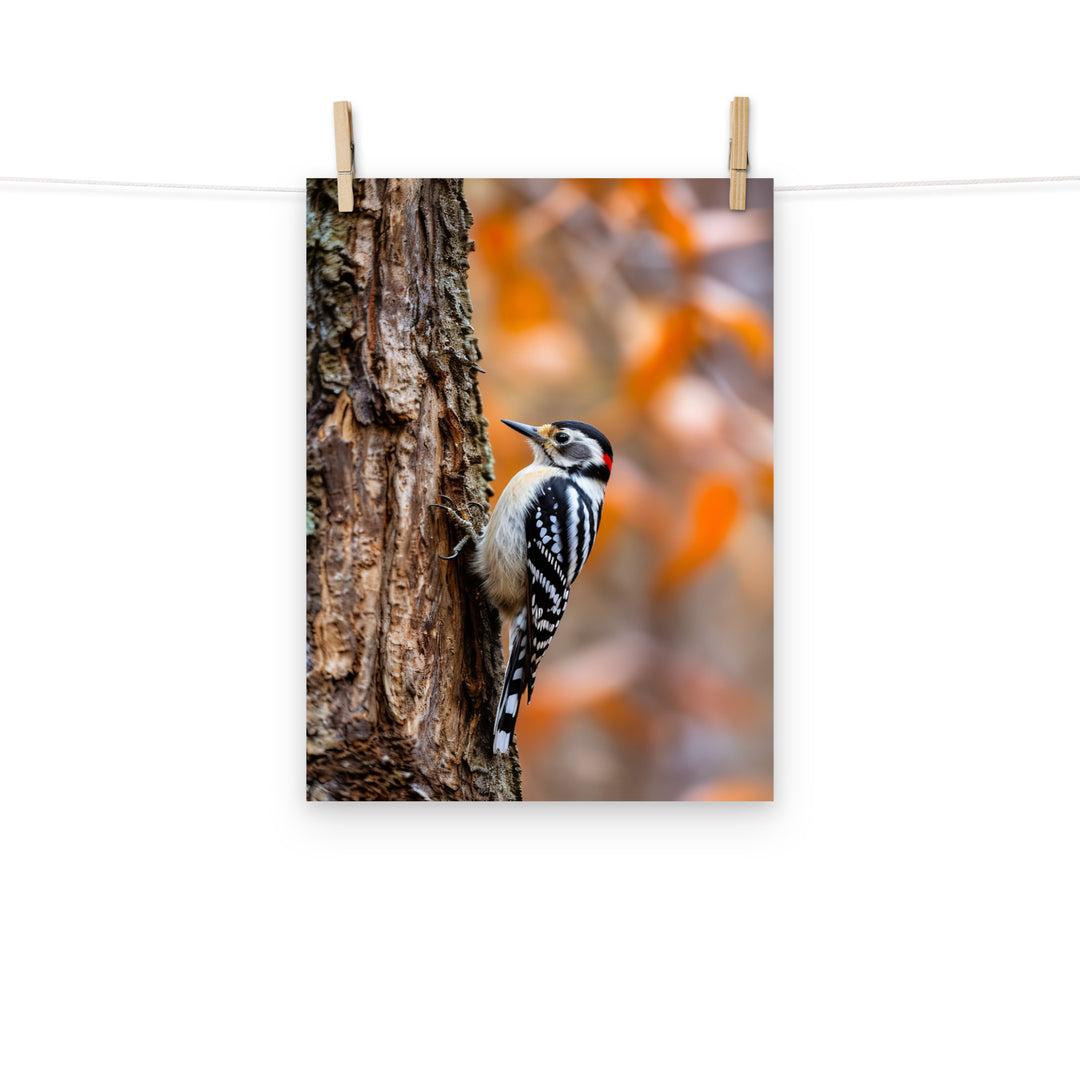 Woodpecker Photo paper poster - PosterfyAI.com