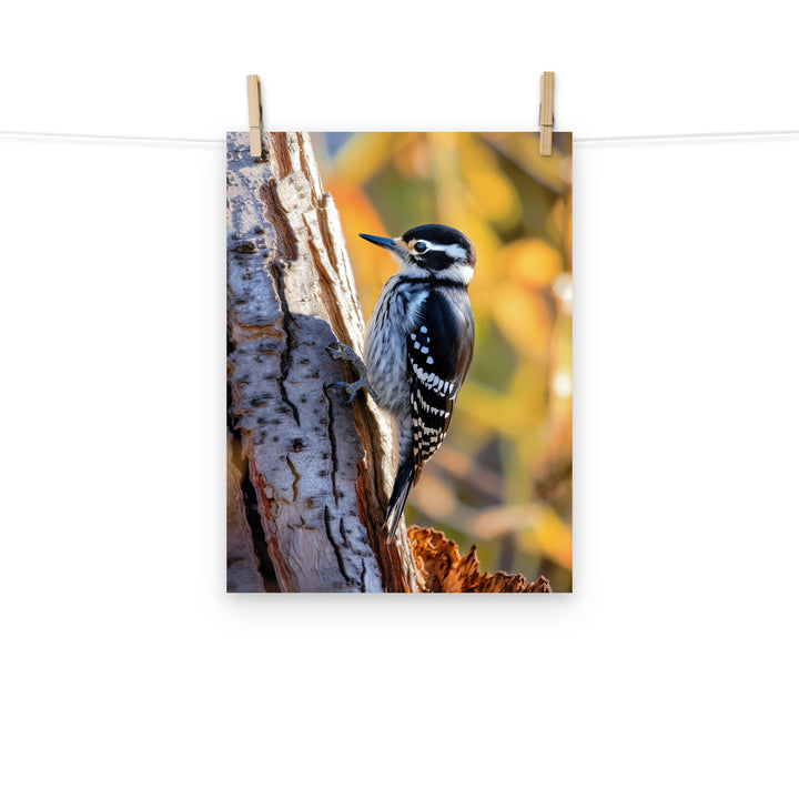 Woodpecker Photo paper poster - PosterfyAI.com