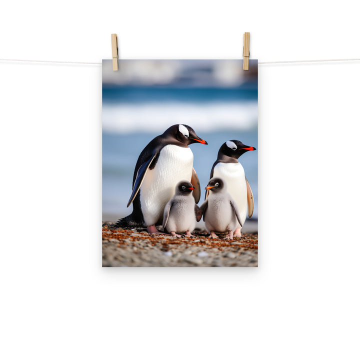Penguin Photo paper poster - PosterfyAI.com
