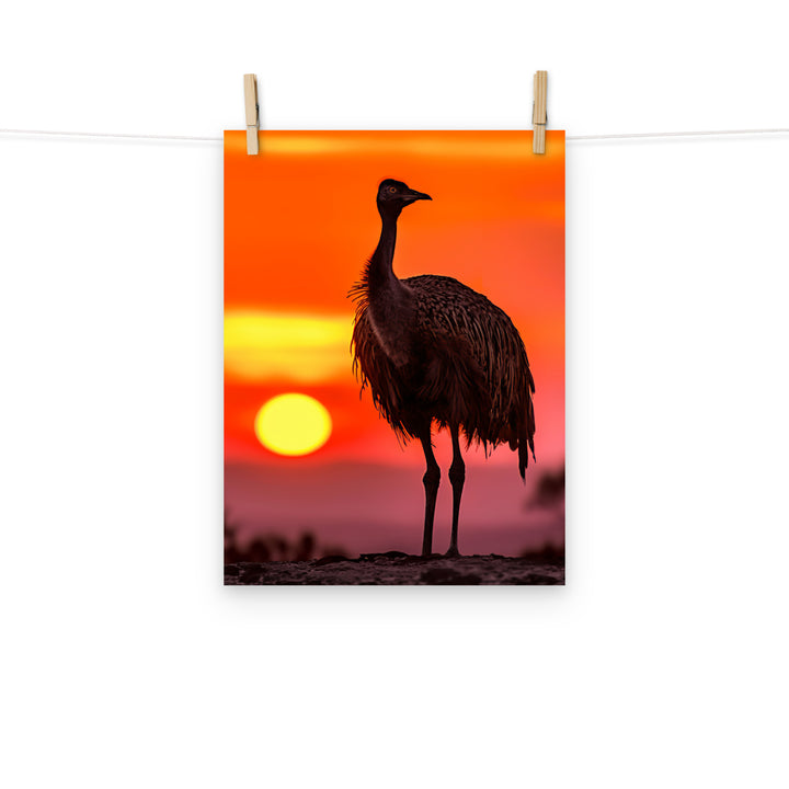 Emu Photo paper poster - PosterfyAI.com
