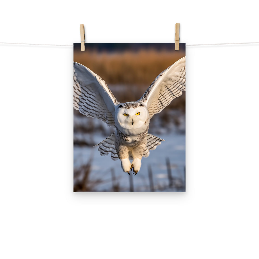 Owl Photo paper poster - PosterfyAI.com