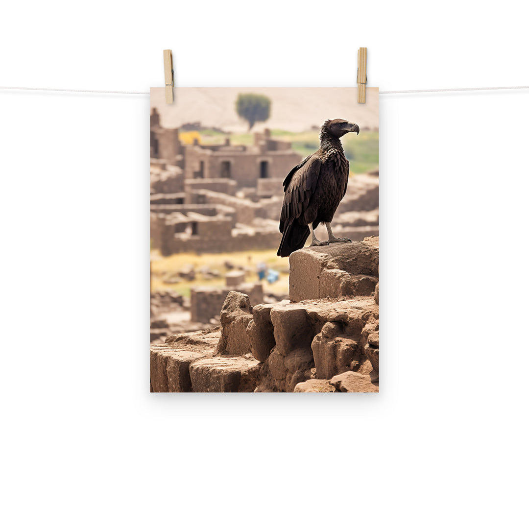 Vulture Photo paper poster - PosterfyAI.com