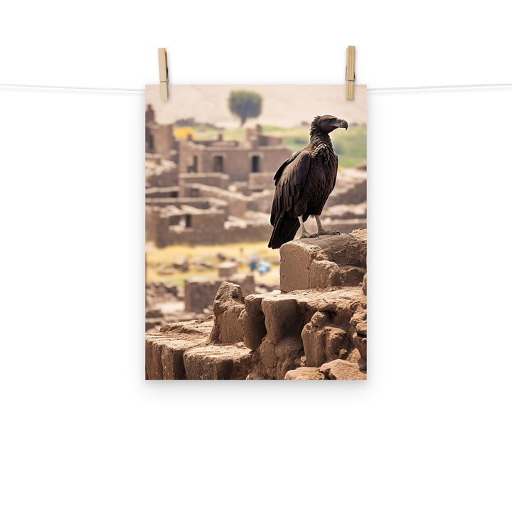 Vulture Photo paper poster - PosterfyAI.com