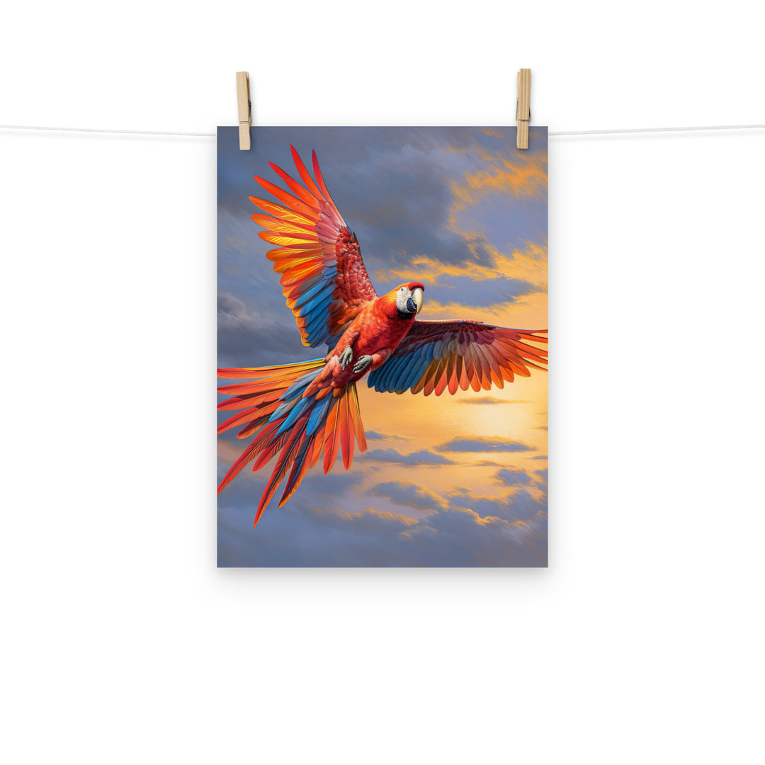 Macaw Photo paper poster - PosterfyAI.com