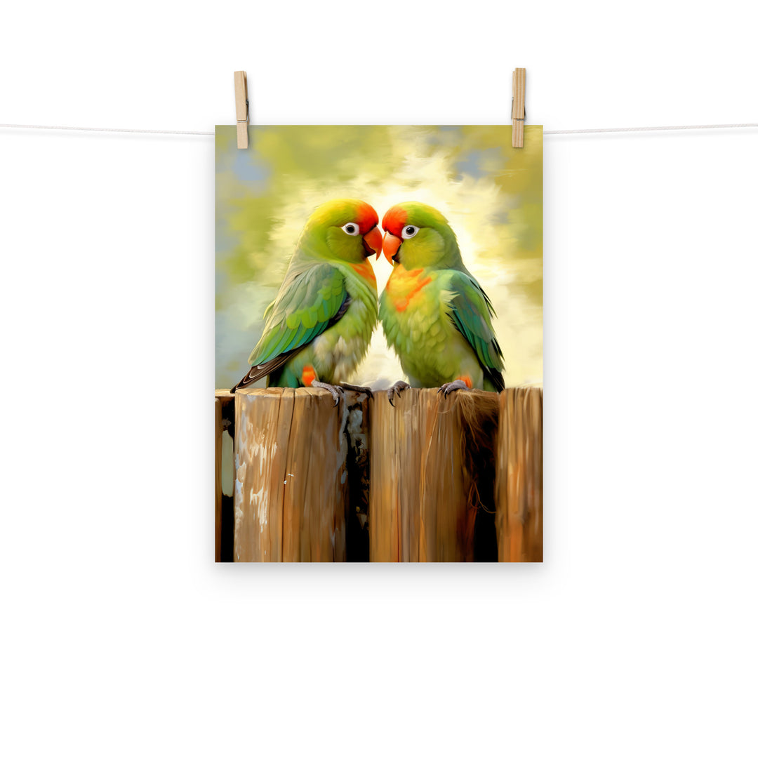 Lovebird Photo paper poster - PosterfyAI.com