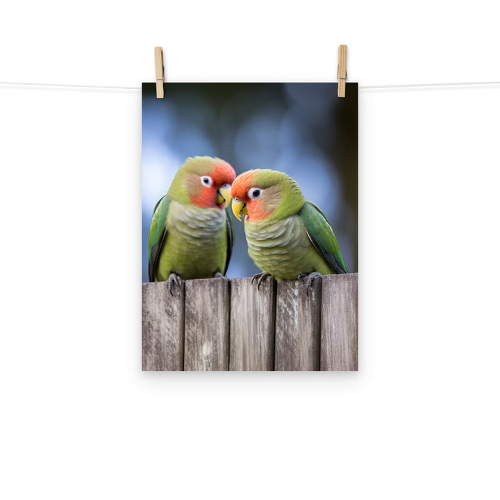 Lovebird Photo paper poster - PosterfyAI.com