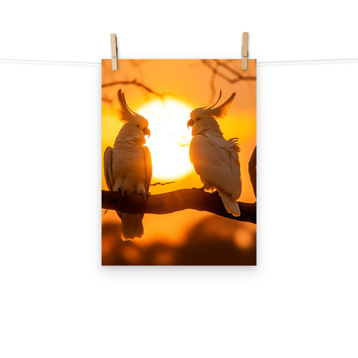 Cockatoos Photo paper poster - PosterfyAI.com