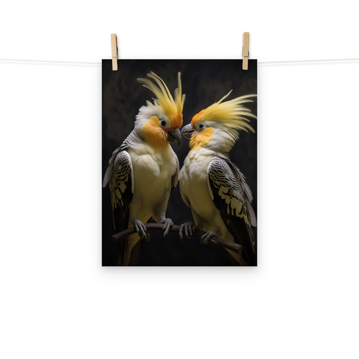 Cockatiels Photo paper poster - PosterfyAI.com