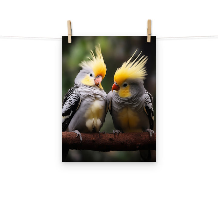 Cockatiels Photo paper poster - PosterfyAI.com