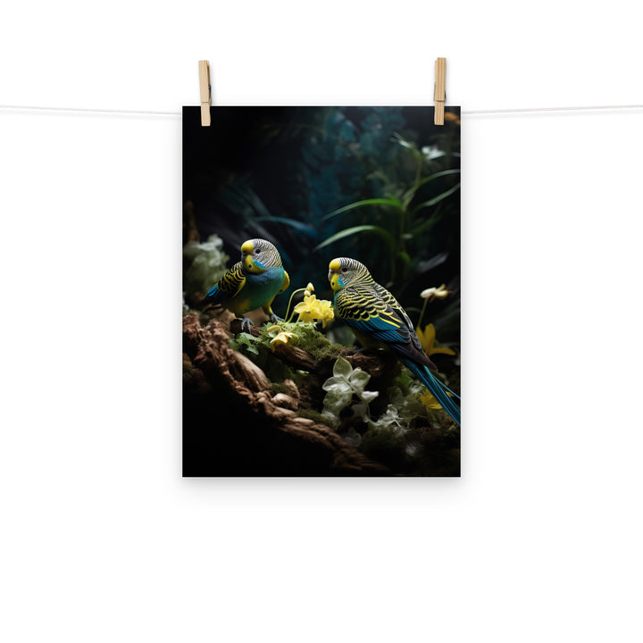 Budgerigar Photo paper poster - PosterfyAI.com