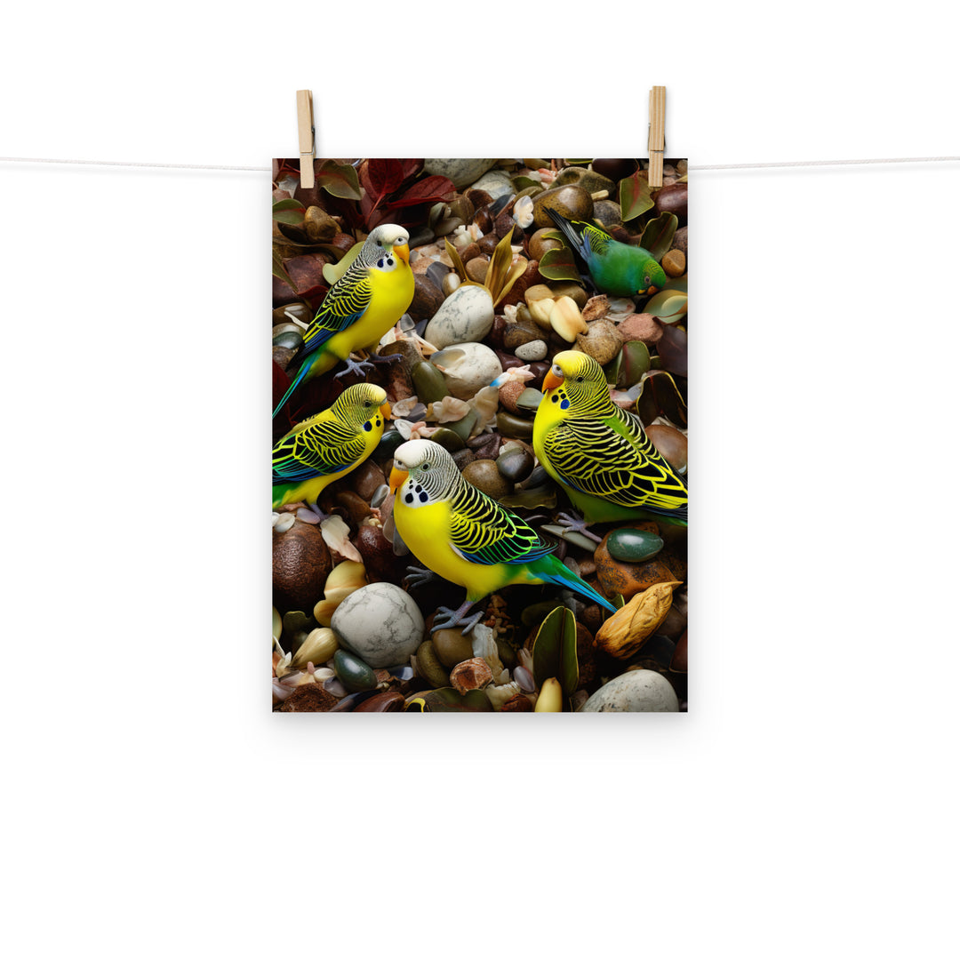 Budgerigar Photo paper poster - PosterfyAI.com
