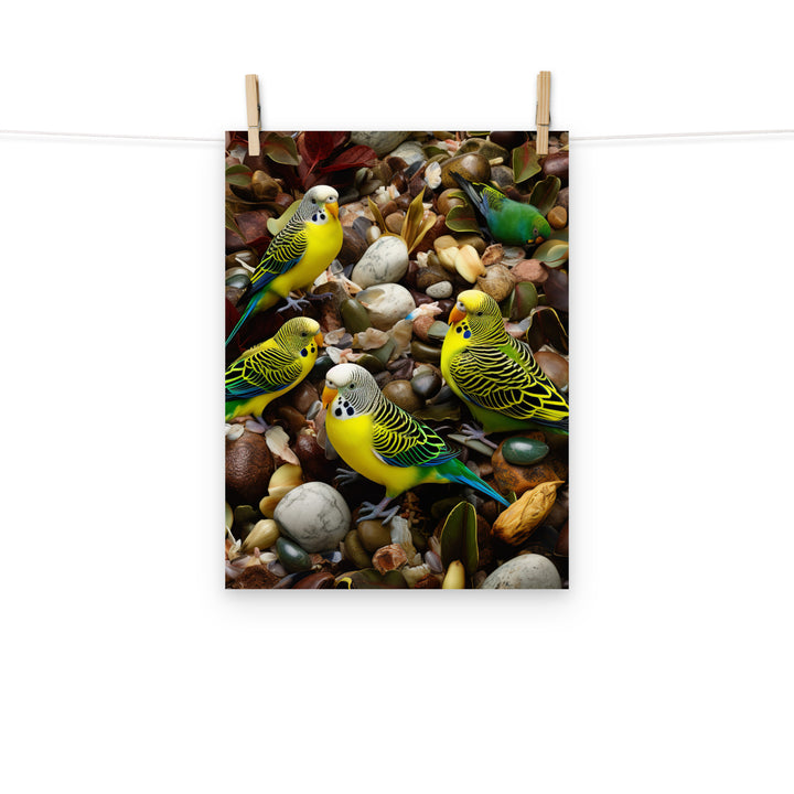 Budgerigar Photo paper poster - PosterfyAI.com