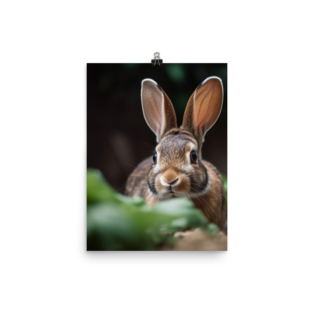 Mini Rex Bunny Photo paper poster - PosterfyAI.com
