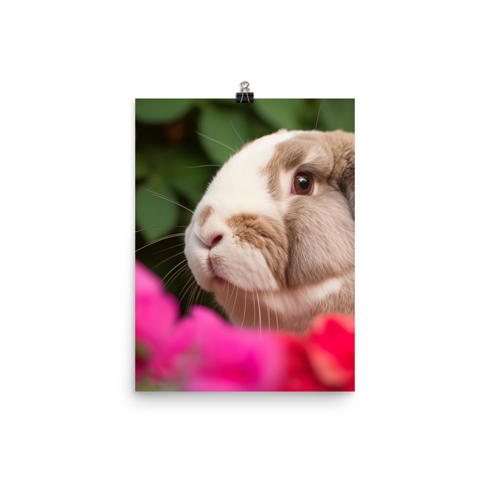 Majestic French Lop Photo paper poster - PosterfyAI.com