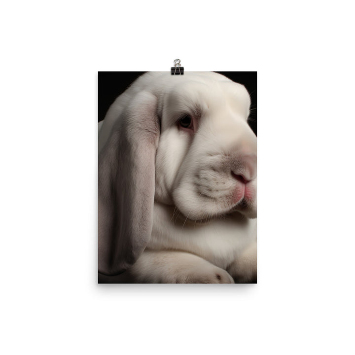 Majestic English Lop Photo paper poster - PosterfyAI.com