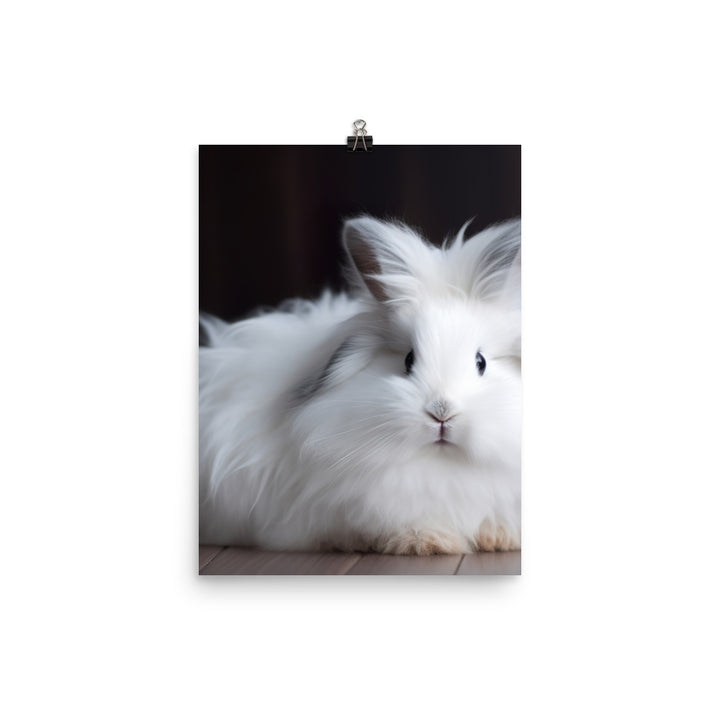 Lionhead Bunny Photo paper poster - PosterfyAI.com