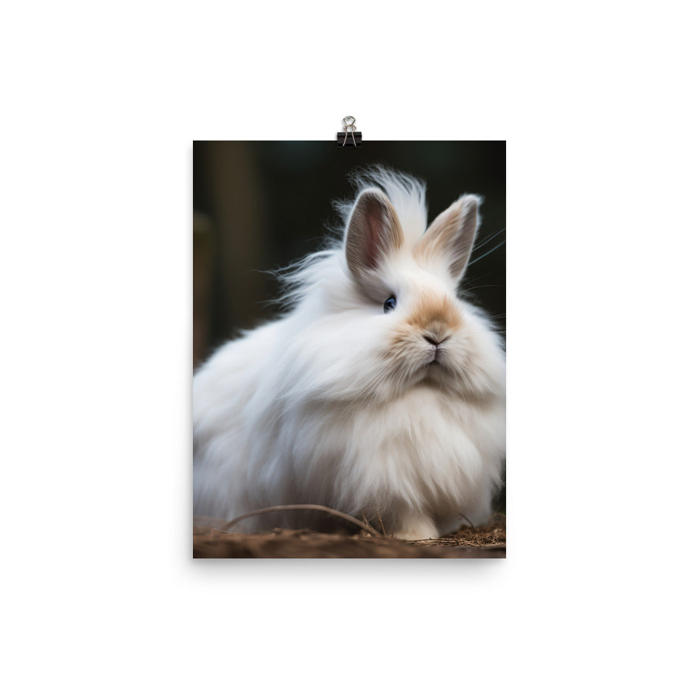 Lionhead Bunny Photo paper poster - PosterfyAI.com