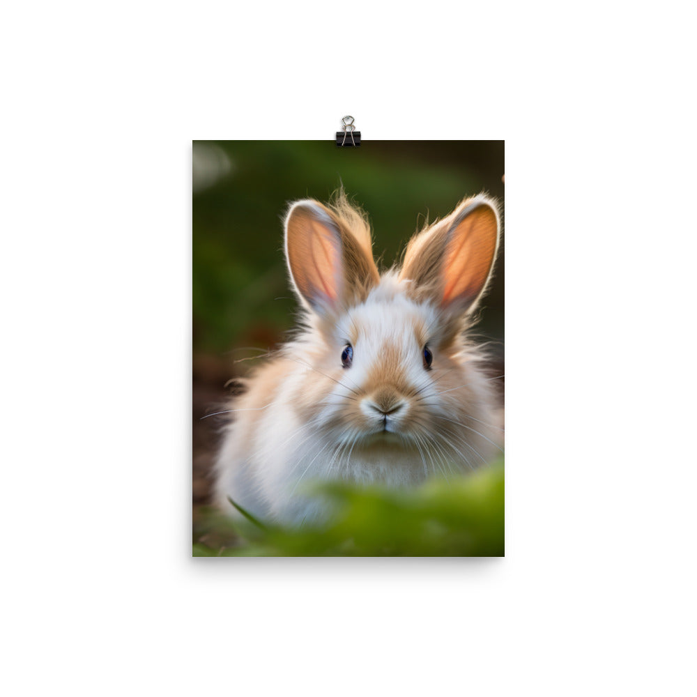 Lionhead Bunny Photo paper poster - PosterfyAI.com