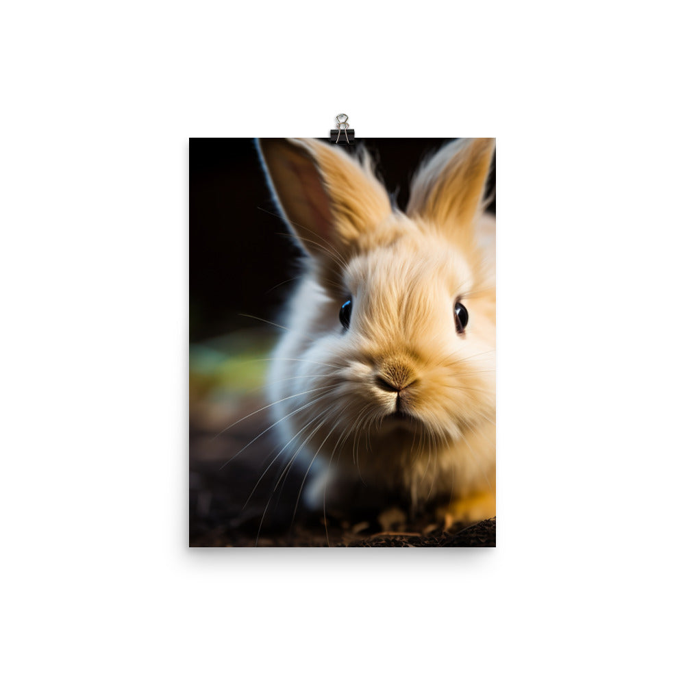 Lionhead Bunny Photo paper poster - PosterfyAI.com