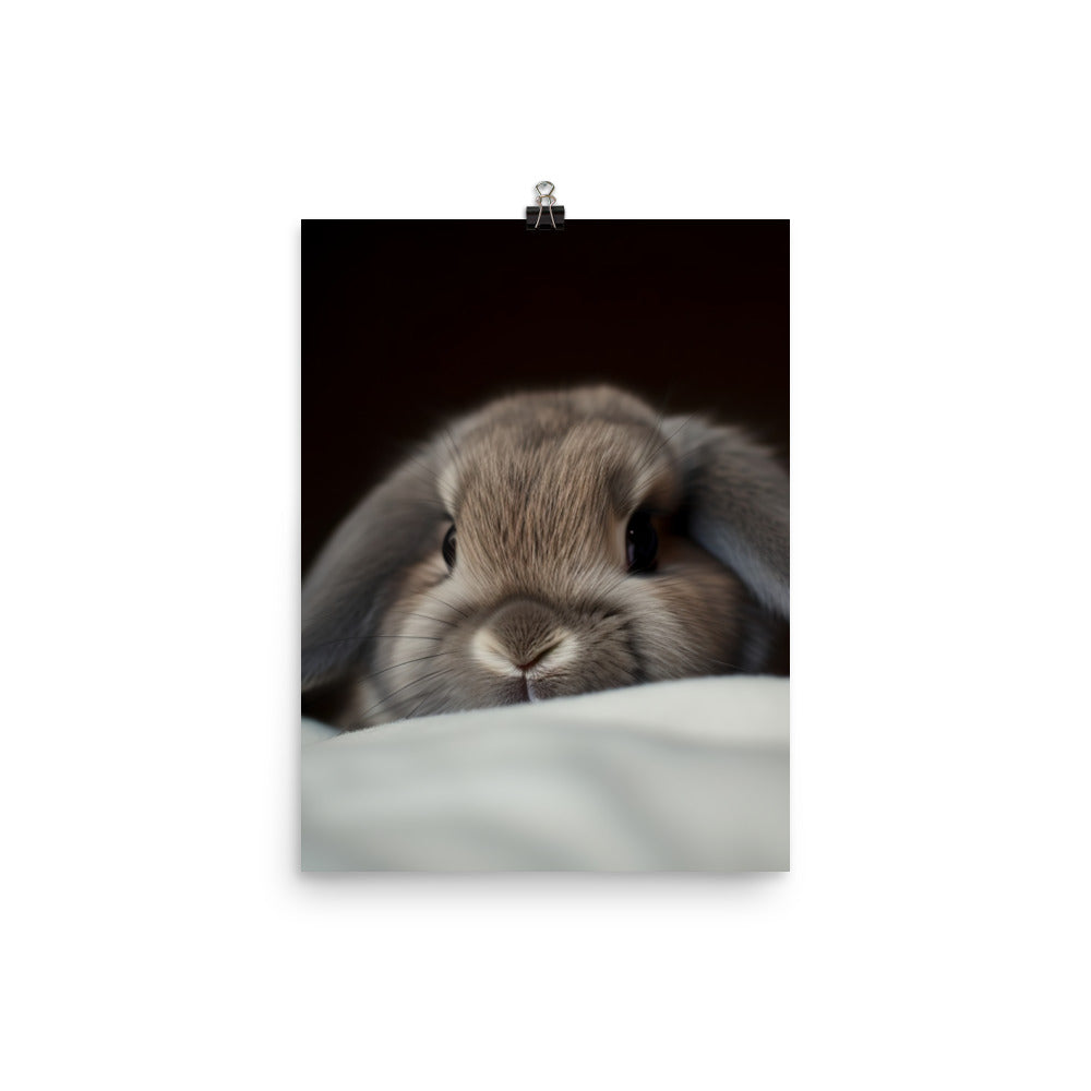 Holland Lop Photo paper poster - PosterfyAI.com