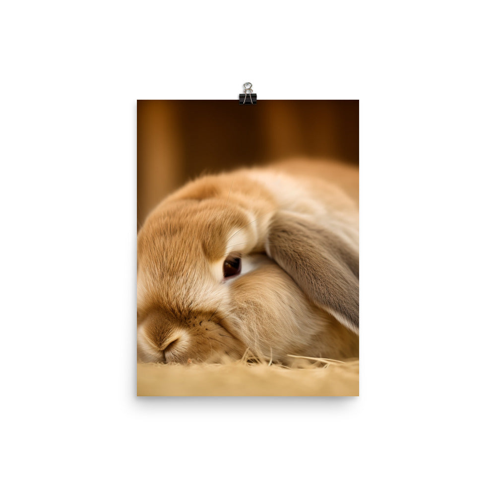 Holland Lop Photo paper poster - PosterfyAI.com