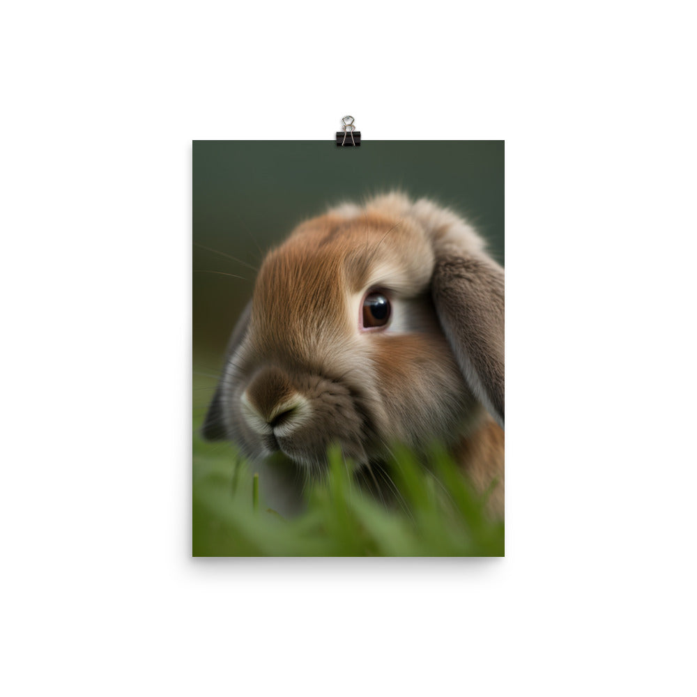 Holland Lop Photo paper poster - PosterfyAI.com