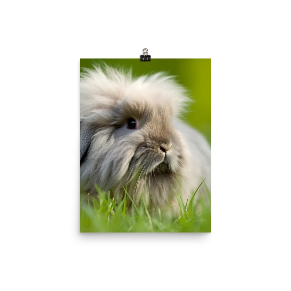 Fluffy American Fuzzy Lop Photo paper poster - PosterfyAI.com