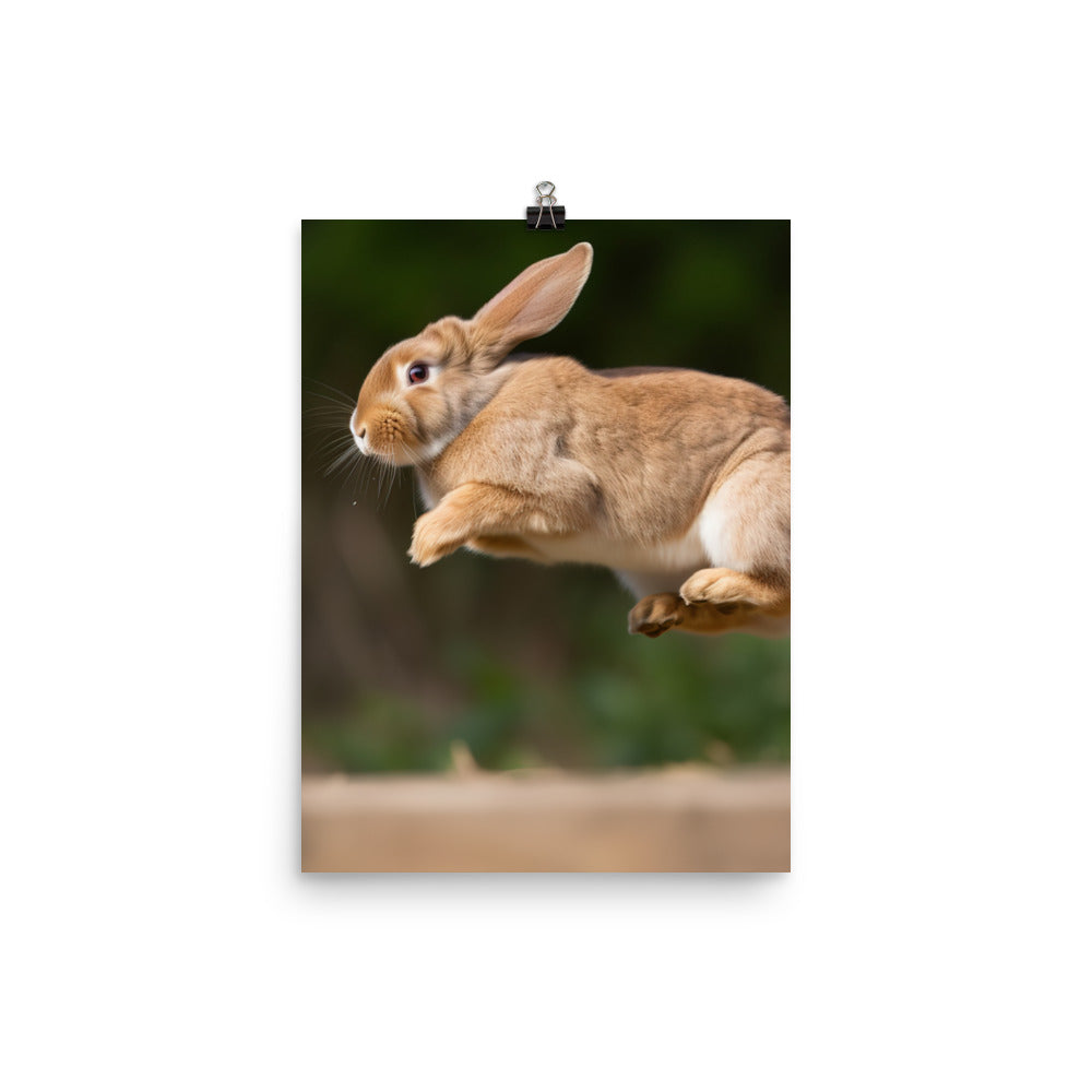 Playful French Lop Photo paper poster - PosterfyAI.com