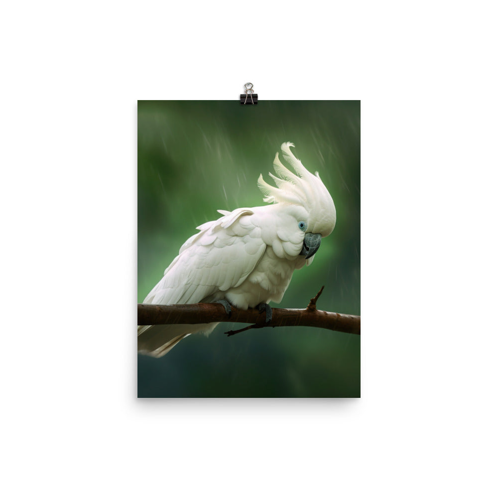 Umbrella Cockatoo Photo paper poster - PosterfyAI.com
