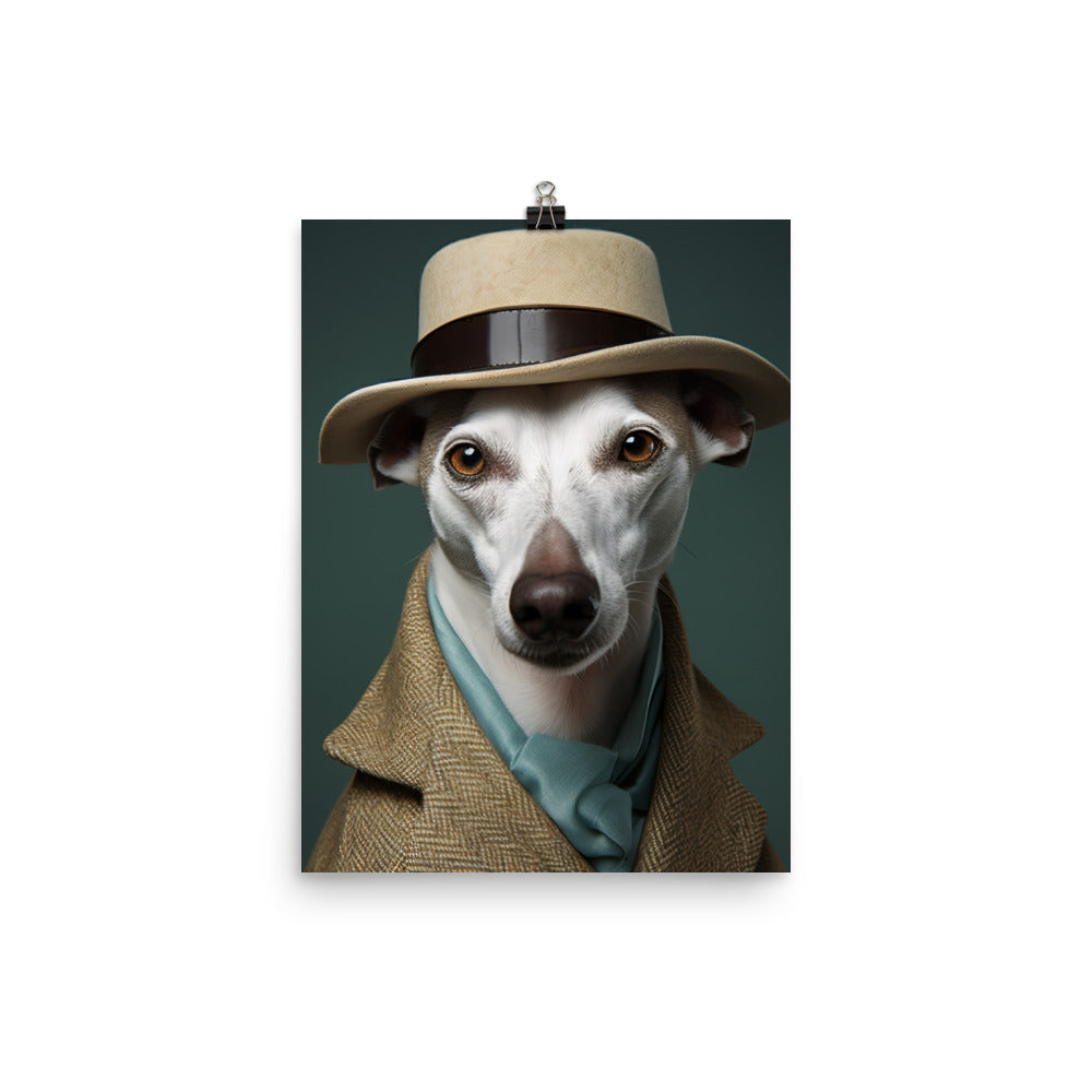 Whippet Fashionista Photo paper poster - PosterfyAI.com