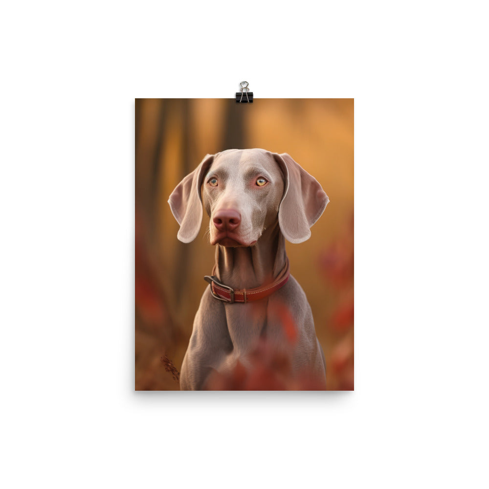 Weimaraner in Nature Photo paper poster - PosterfyAI.com