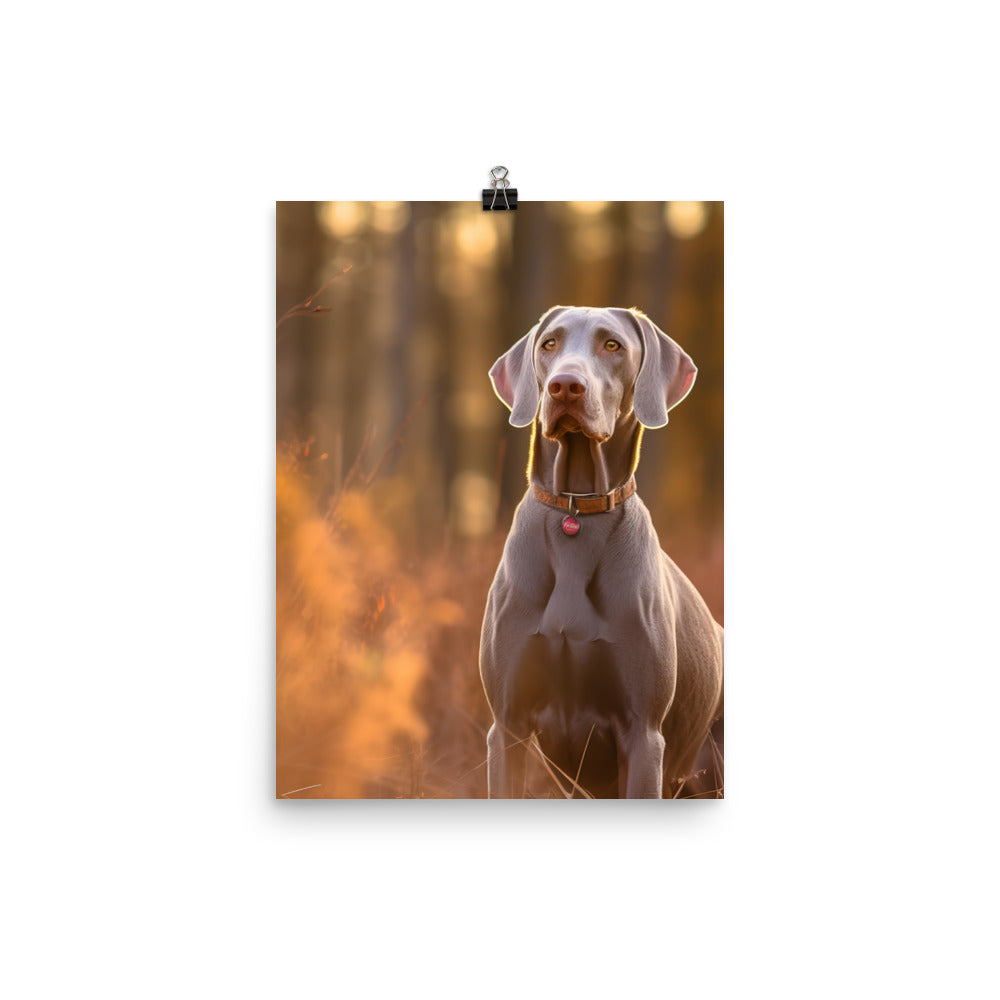 Weimaraner in Nature Photo paper poster - PosterfyAI.com